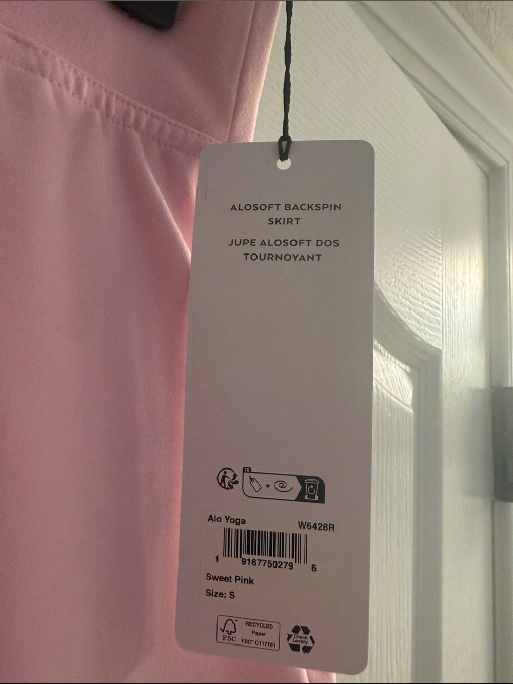 ALO Yoga Sweet Pink Aloft Backspin Skirt - Picture 2 of 5